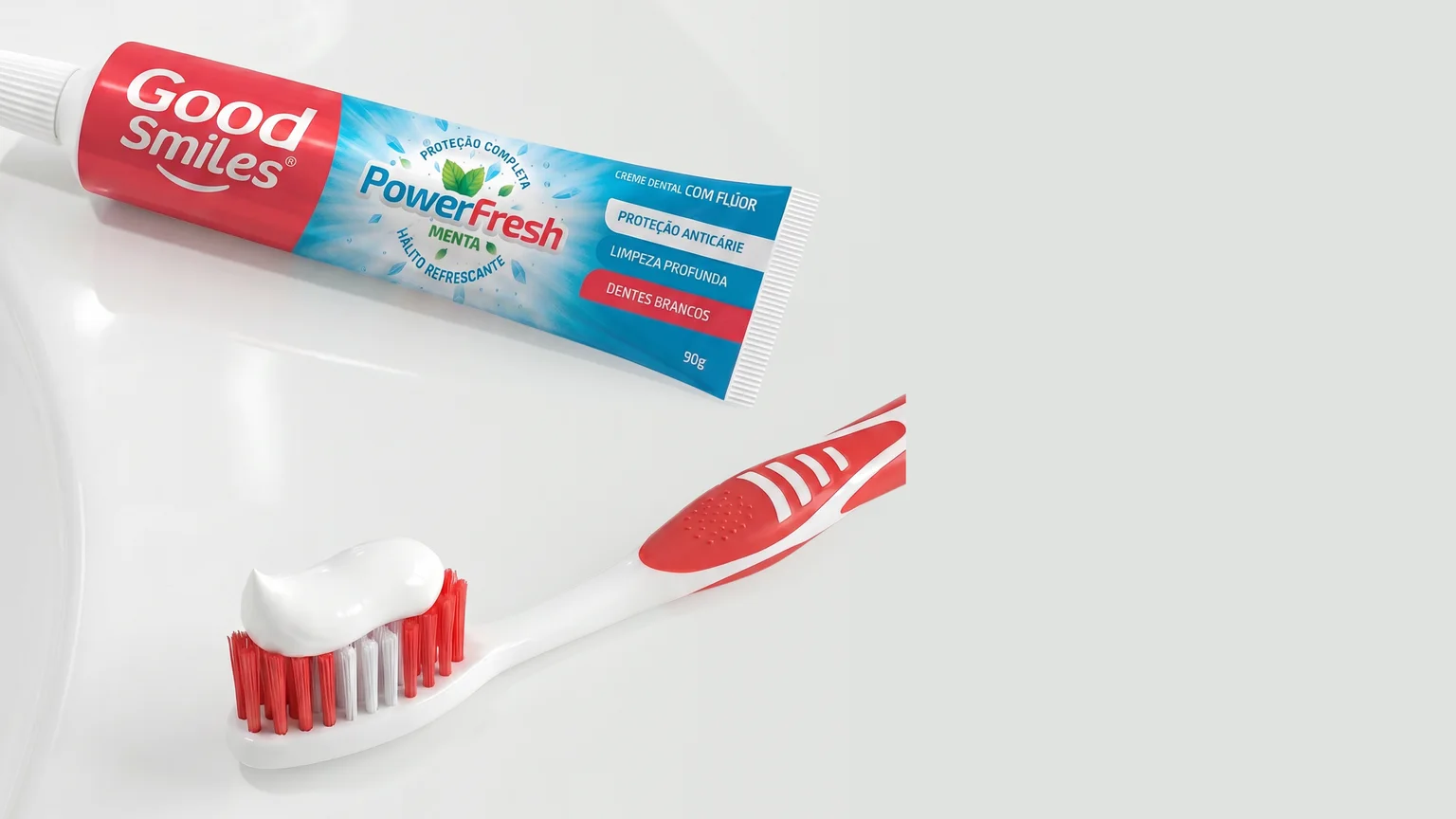 Creme dental e escova Good Smiles